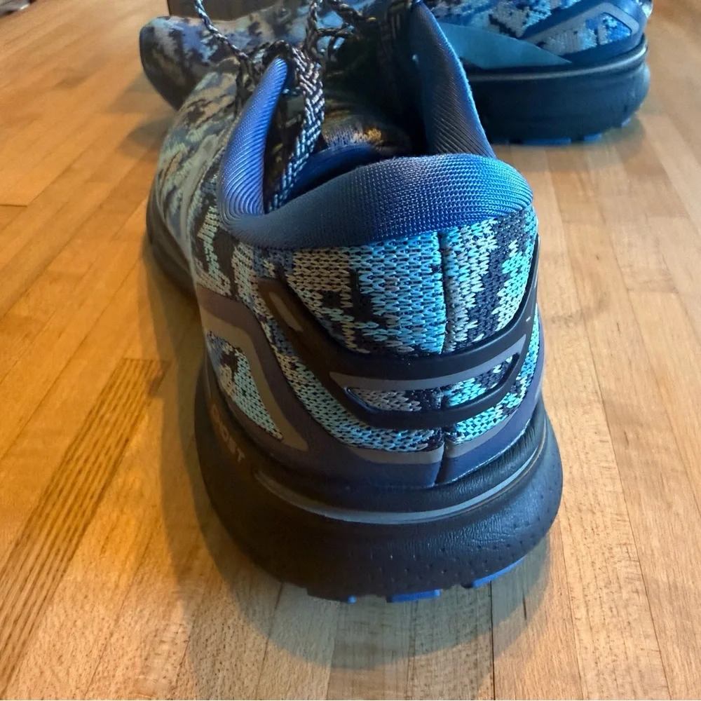 Brooks Ghost 15 Blue and Black Camo Running Shoes Men’s 9 Med/D - Picture 11 of 16